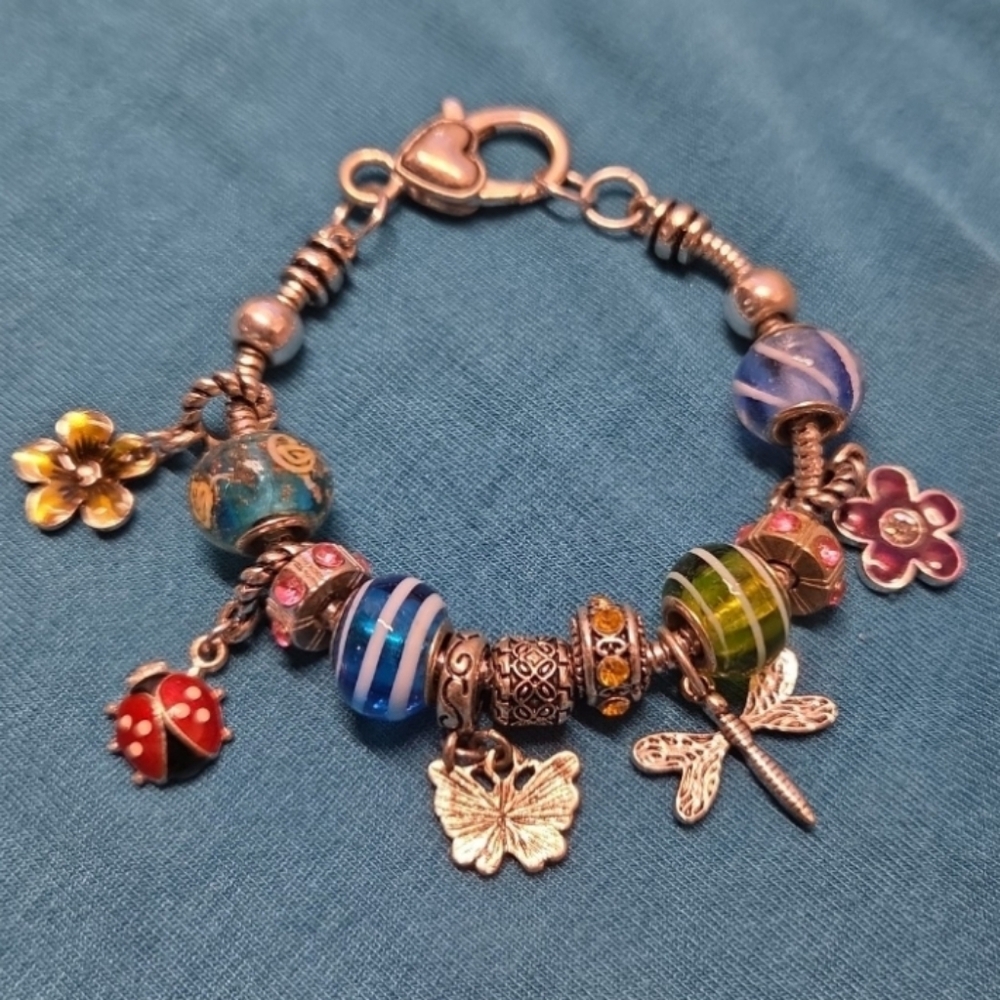 Pandora Style Charm Bracelet - Picture 2 of 4